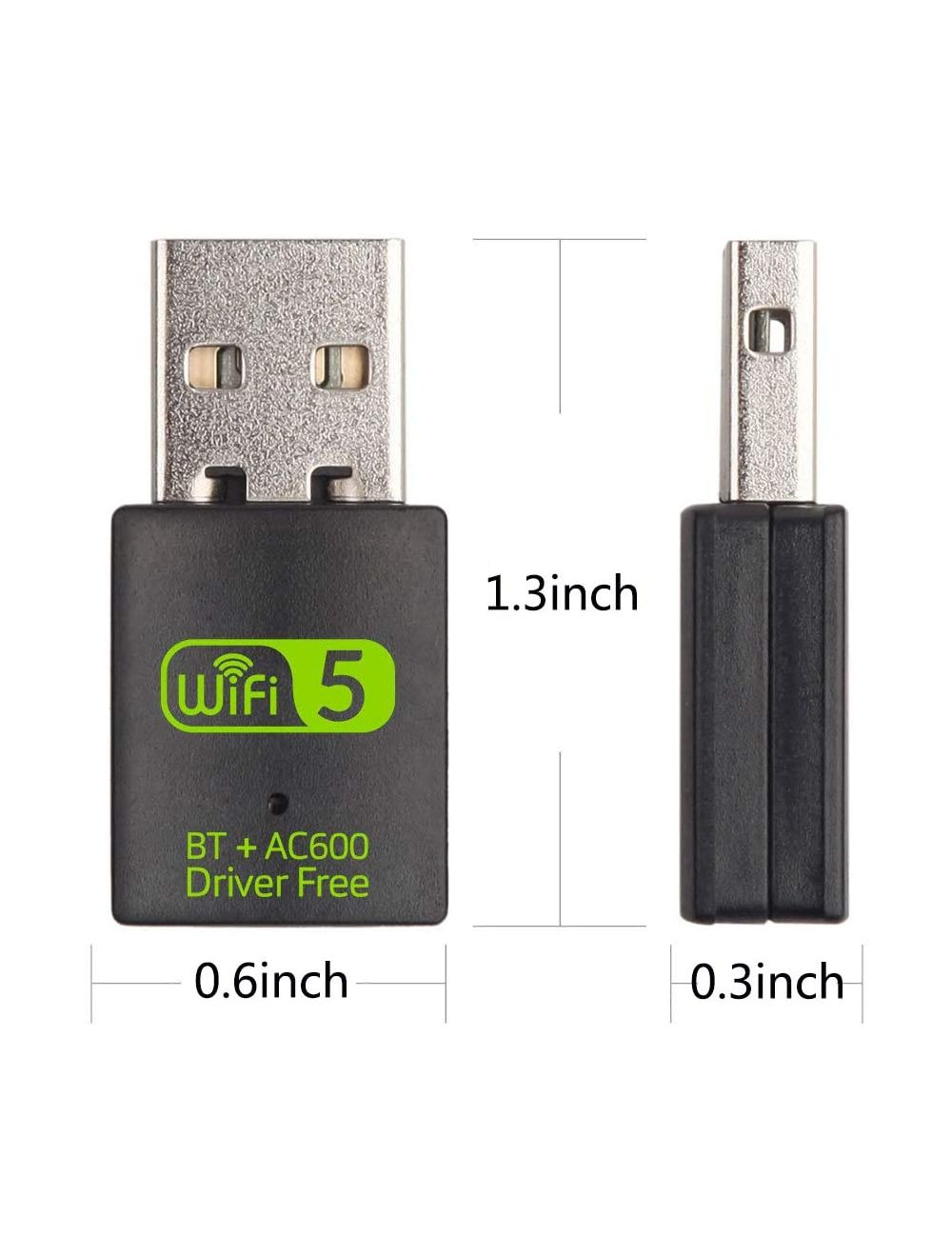 New USB 600mbps Wireless WiFi + Bluetooth Adapter