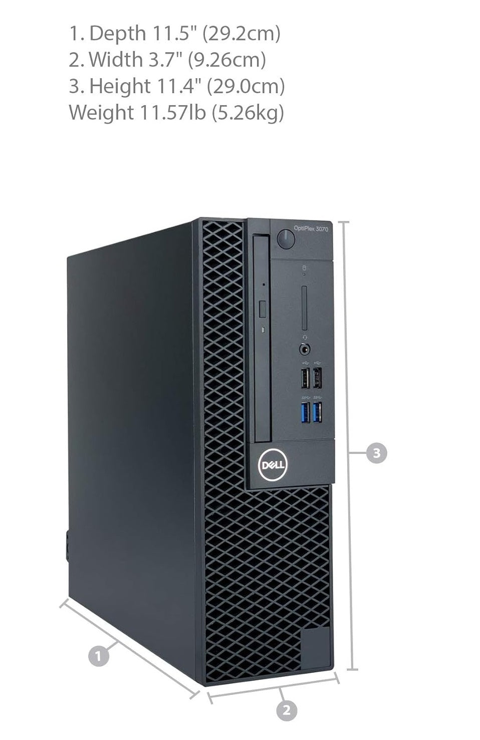 Dell OptiPlex 3070, i5 9th Gen, 16GB, 256GB SSD - Windows 11 Professional